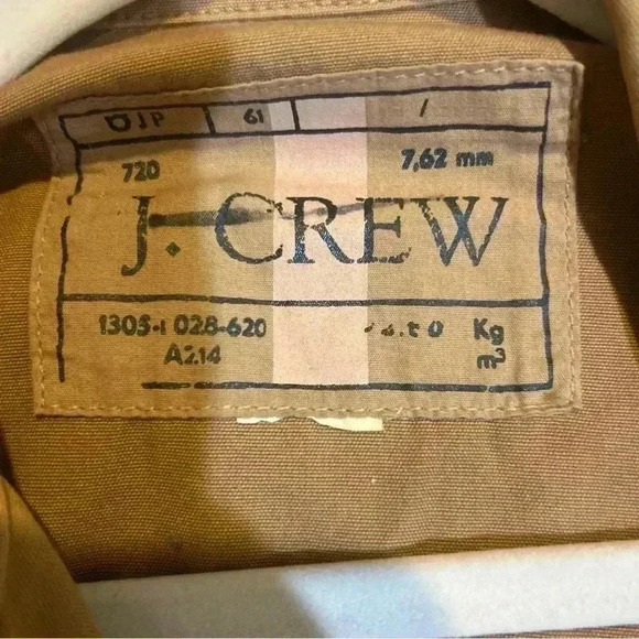 J. Crew Jacket Women’s Size M Tan Field Chore  Utility Military coat work Safari - Picture 4 of 4